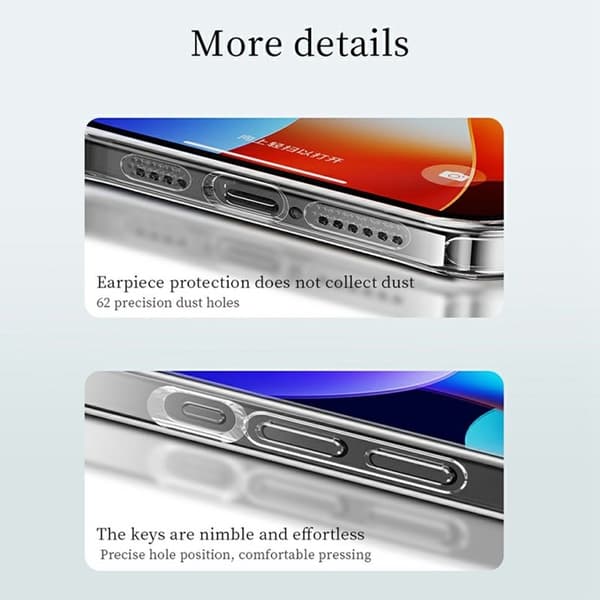 SULADA Mobilskal till iPhone 16 Pro Max TPU + Härdat Glas Transparent