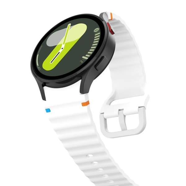 Tech-Protect Galaxy Watch 4/5/5 Pro/6/7/FE Armband Silikon Sport Vit