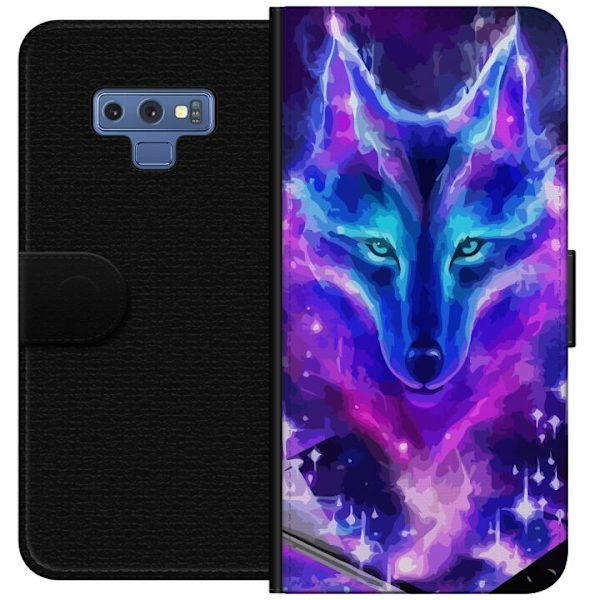 Plånboksfodral till Samsung Galaxy Note9 med Neon Varg