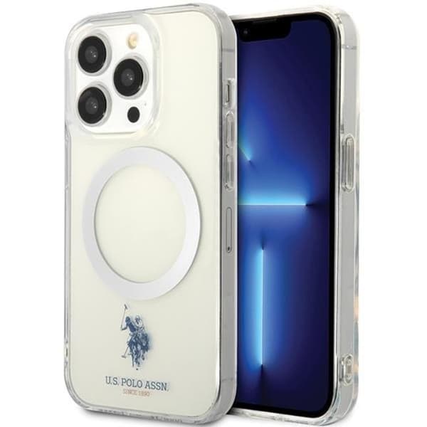 US Polo iPhone 15 Pro Mobilskal MagSafe Collection - Klar Transparent