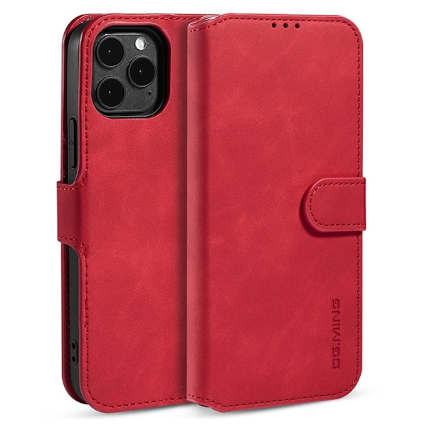 DG.MING Plånboksfodral Konstläder iPhone 13 mini - Röd