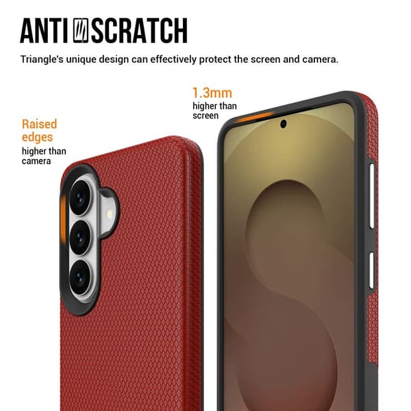 Mobilskal för Samsung Galaxy S26 Magnetiskt Shockproof TPU + PC - Röd