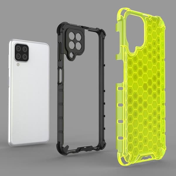Mobilskal till Galaxy A22 4G HoneyComb - Transparent Transparent