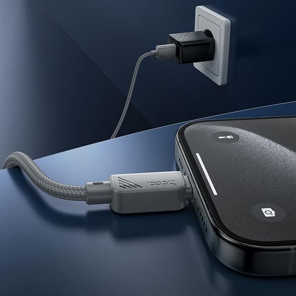 Hoco USB-A - USB-C 3A Kabel 1m X113 - Grå Grå