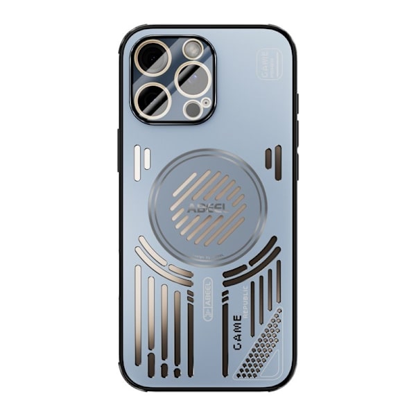 ABEEL Mobilskal till iPhone 16 Pro Aluminium + PC + TPU - Blå
