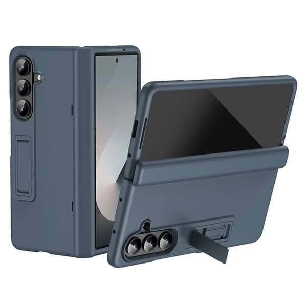 Mobilskal till Galaxy Z Fold7 5G Hård PC Anti-Drop with Kickstand - Grå Grå