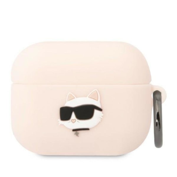 Karl Lagerfeld AirPods Pro Shell Silicone Choupette Head 3D - Rose