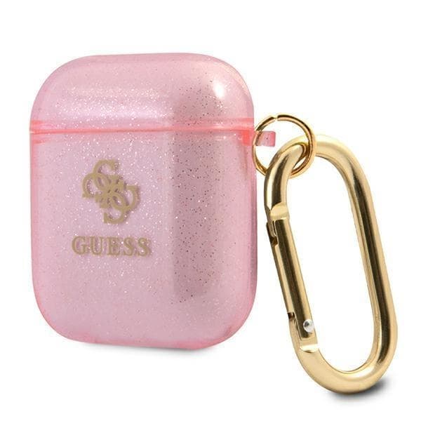 Guess Glitter Collection -kuoret AirPodeille - Pinkki Pink