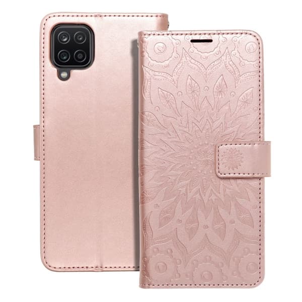 Forcell Galaxy A12/M12 Fodral Mezzo - Mandala Rosa guld Roséguld