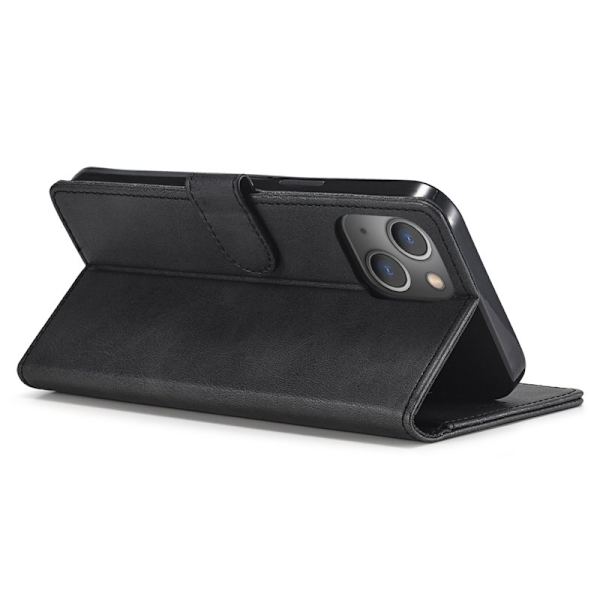 LC.IMEEKE Plånboksfodral iPhone 15 Plus - Konstläder - Svart