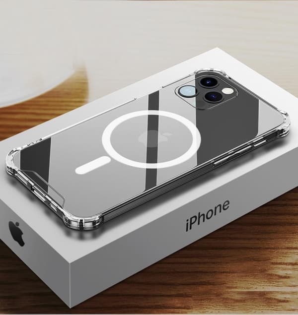BOOM - ShockProof Magsafe Skal iPhone 13 Pro - Clear Transparent