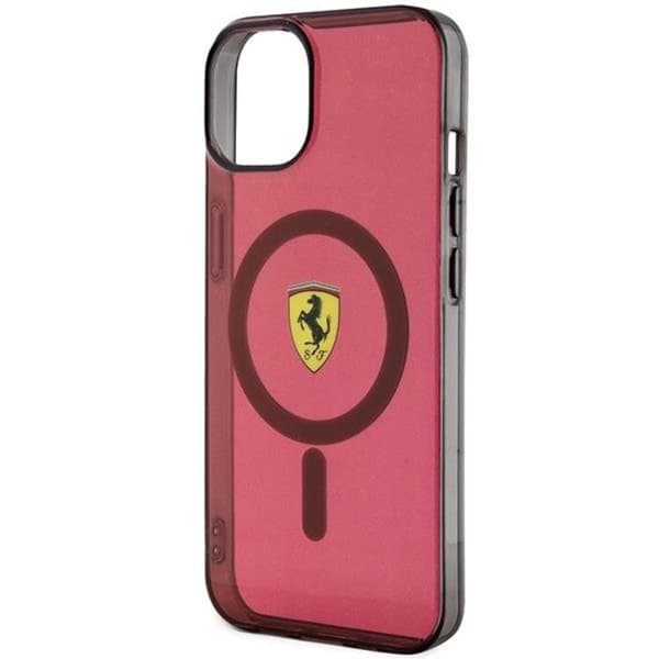 Ferrari Mobilskal till iPhone 14 Magsafe Translucent - Röd Röd