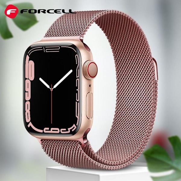 Forcell Apple Watch (38/40/41mm) Armband F-Design - Rosa