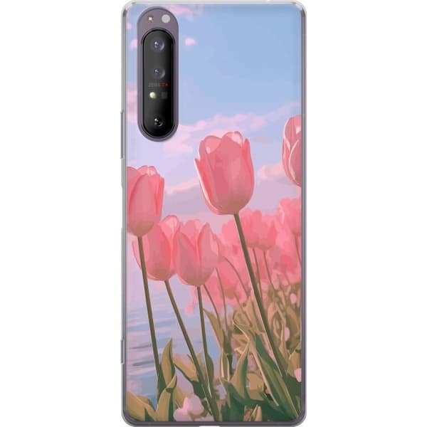 Mobilskal till Sony Xperia 1 II med Rosa Tulpaner