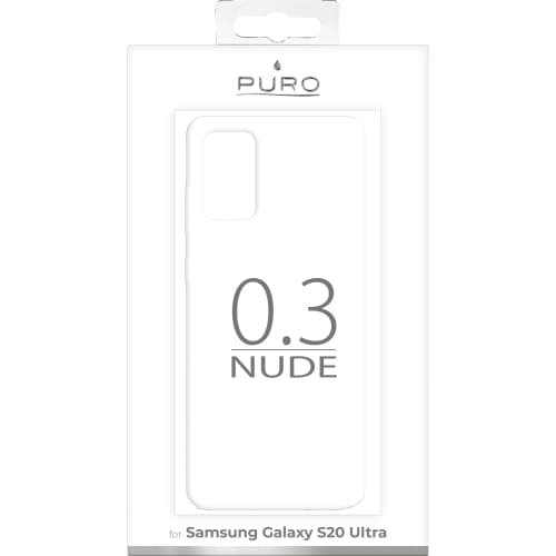 Puro - Nude Samsung Galaxy S20 Ultra - Läpinäkyvä Transparent