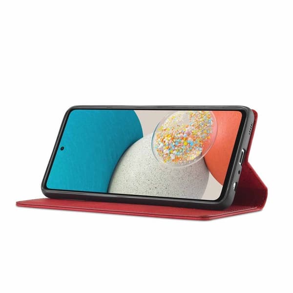 LC.IMEEKE Samsung Galaxy A53 5G Plånboksfodral Konstläder - Röd