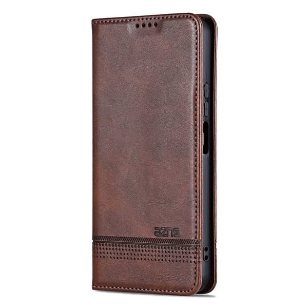 AZNS Samsung Galaxy A06 Plånboksfodral Konstläder - Brun