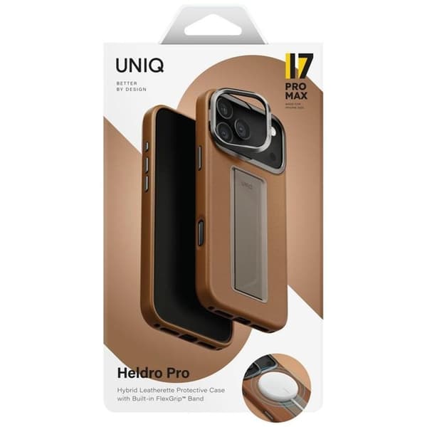 UNIQ Mobilskal till iPhone 17 Pro Max MagSafe Heldro Pro Brun