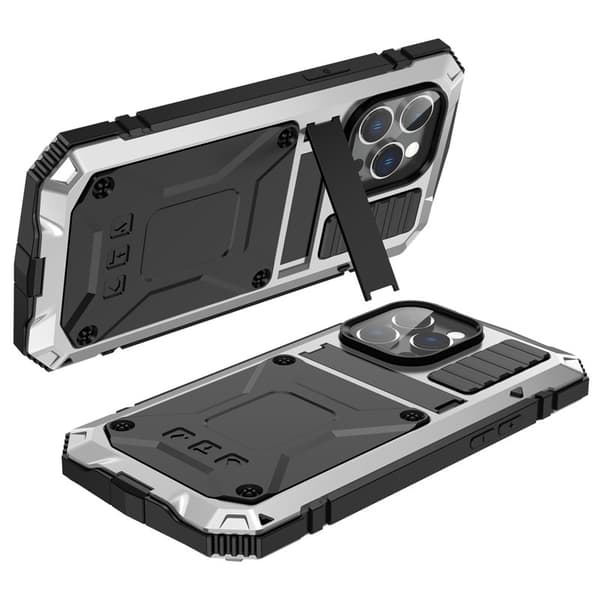 R-JUST Mobilskal till iPhone 14 Pro Shockproof Hybrid Silver 6.1"