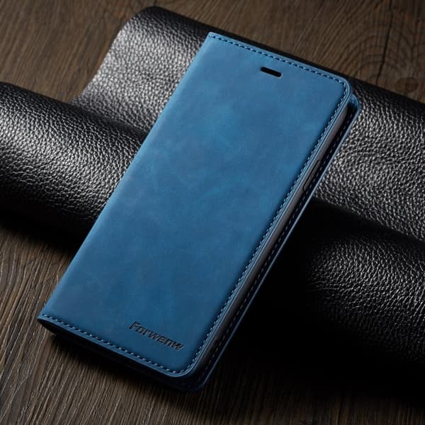 FORWENW Fantasy Series iPhone XR Plånboksfodral Konstläder - Blå