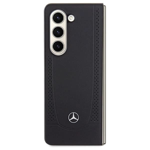 Mercedes Galaxy Z Fold 5 Mobilskal Læder Urban Line - Sort Black