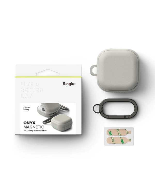 Ringke Skal För Galaxy Buds 4/4 Pro Magsafe Magnetic Onyx Grå
