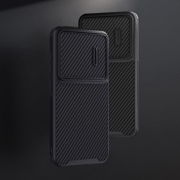 Nillkin Galaxy S23 Plus Mobilskal CamShield Syntetisk Fiber - Sort Black