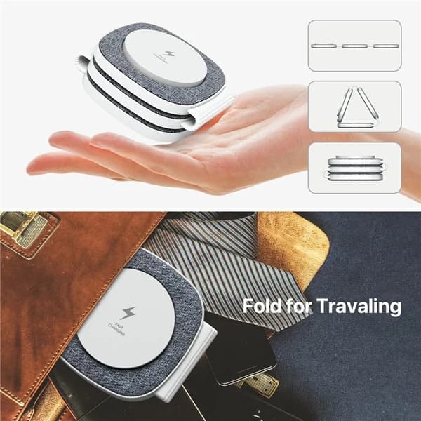 3in1 MagSafe Trådlös Laddare iPhone Apple Watch Airpods - Grå Grå