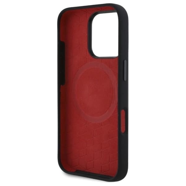 BMW Mobilskal till iPhone 16 Pro MagSafe Silikon Random Lines - Svart Black