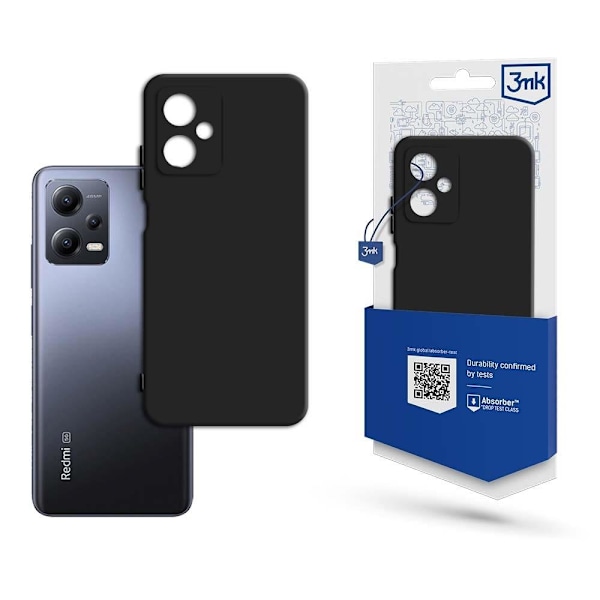 3MK Xiaomi Redmi Note 12 5G Mobilskal Matt -Svart Svart