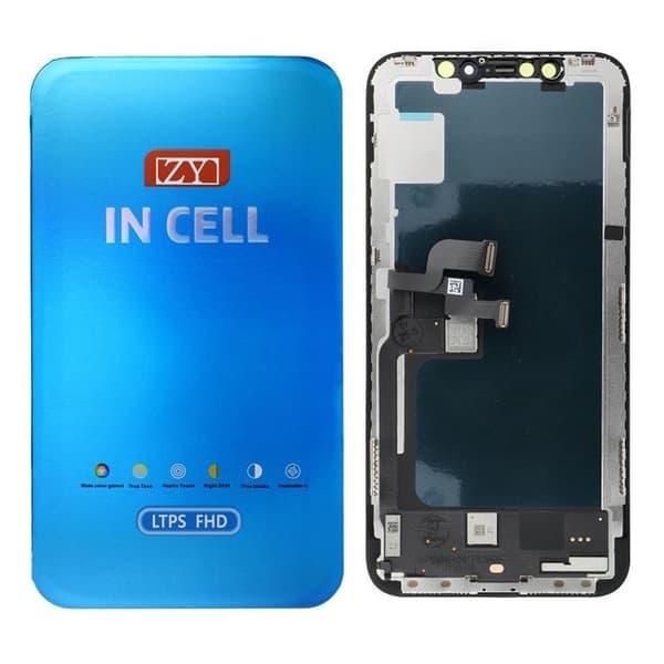 iPhone X Skärm med LCD-display ZY FFHD-900p Incell Svart