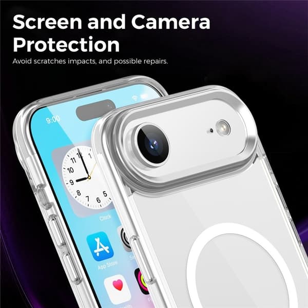 Mobilskal till iPhone Air MagSafe TPU+PC - Transparent Transparent