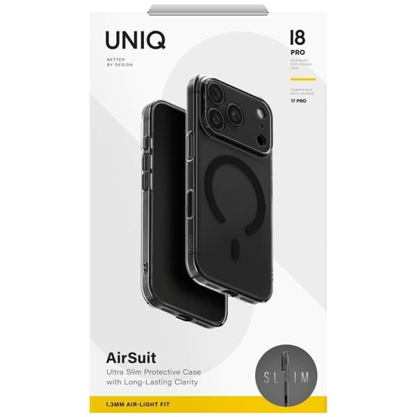 Uniq Mobilskal för iPhone 18 Pro Max/17 Pro Max MagSafe Airsuit - Svart