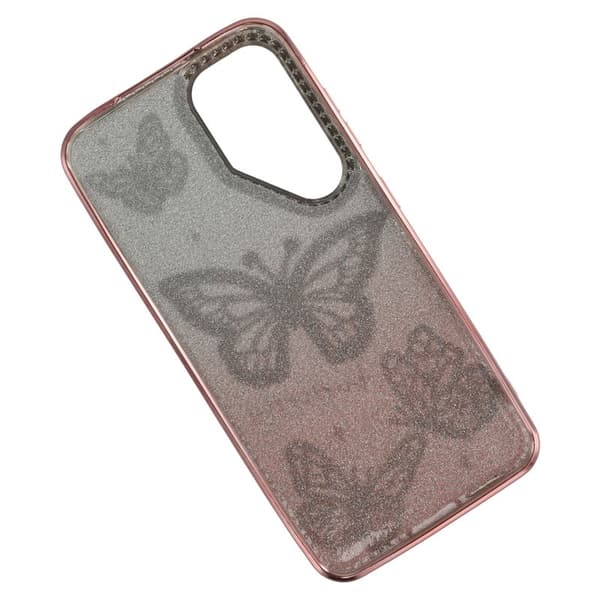 Mobilskal för Samsung Galaxy S26 Plus 3D Fjäril TPU - Rosa