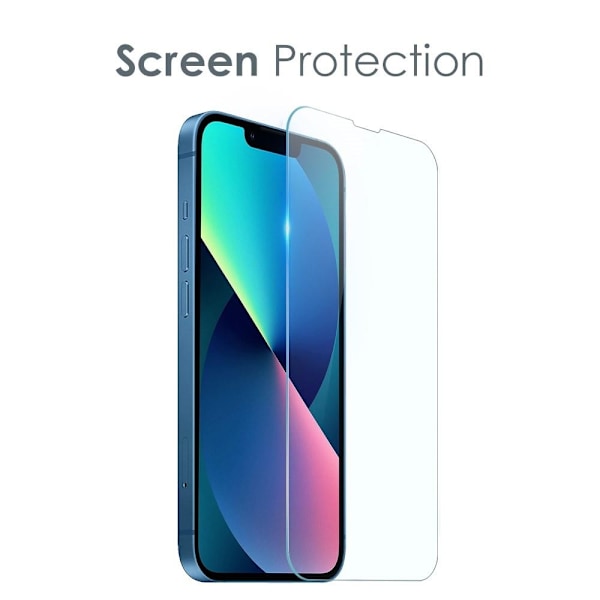 [2-PACK] Skärmskydd iPhone 14 Plus Kameralinsskydd i Härdat glas Clear