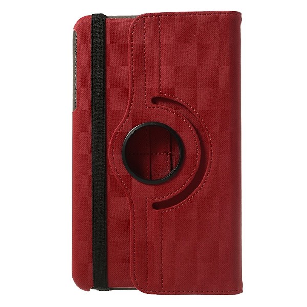 Denim Rotating Plånboksfodral till Samsung Galaxy Tab 4 8.0 (Röd)