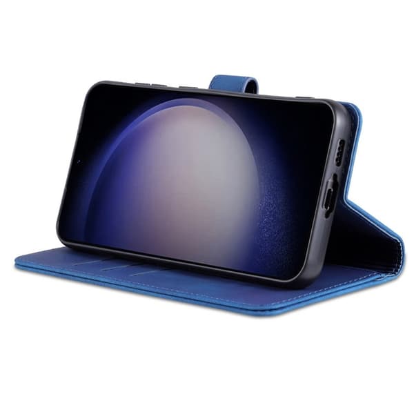 AZNS Samsung Galaxy S23 FE Plånboksfodral Slim Konstläder - Blå
