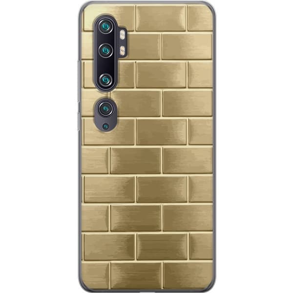 Mobilskal till Xiaomi Mi Note 10 med Gyllene Murstenar