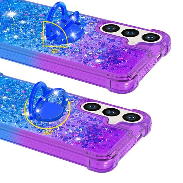 Mobilskal för Samsung Galaxy S26 Plus TPU Kickstand - Lila + Blå