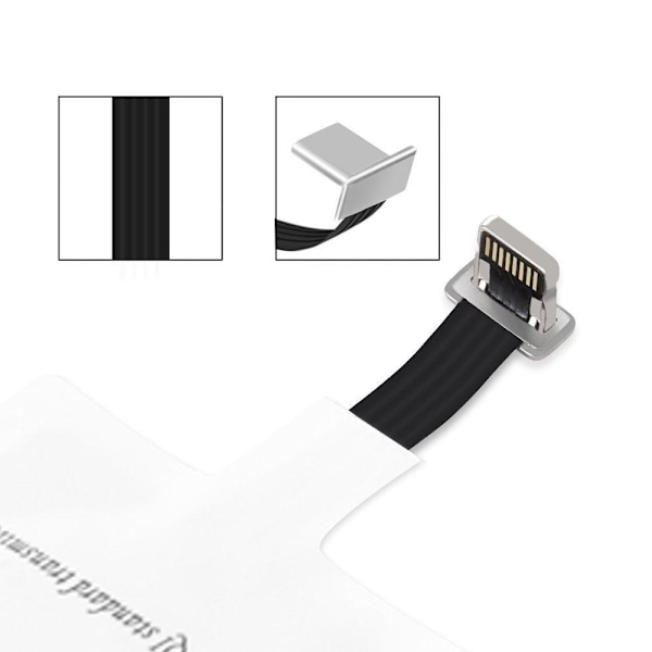 Choietech Trådlös Adapter Qi - Lightning - Vit Vit