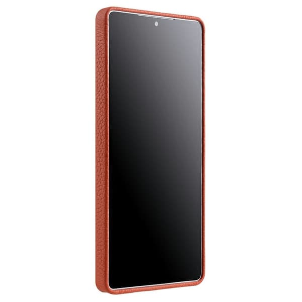 MELKCO Mobilskal till Samsung Galaxy S25 Ultra Äkta Läder + PC Orange