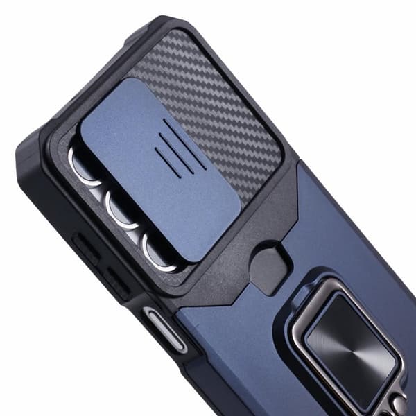 Mobilskal för Samsung Galaxy S26 Plus Kickstand PC + TPU - Mörkblå