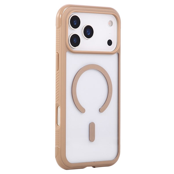 Mobilskal till iPhone 17 Pro Max MagSafe TPU+PC Transparent - Brun Beige