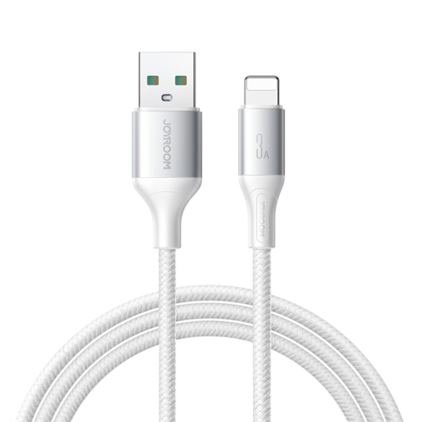 Joyroom USB-A till Lightning kabel 3A 1m Flash - Vit Vit