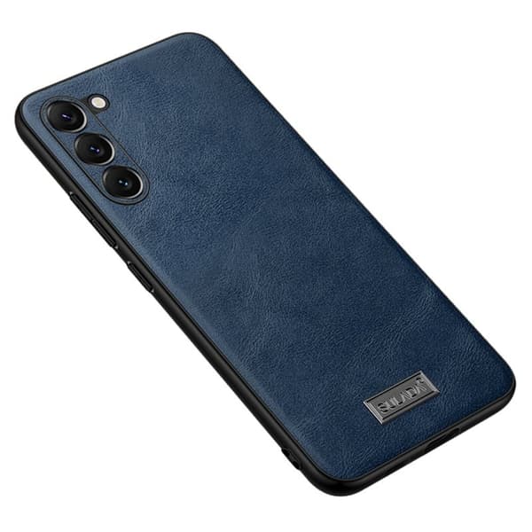 SULADA Mobilskal till Galaxy S25 PU Läder + TPU + PC Blå