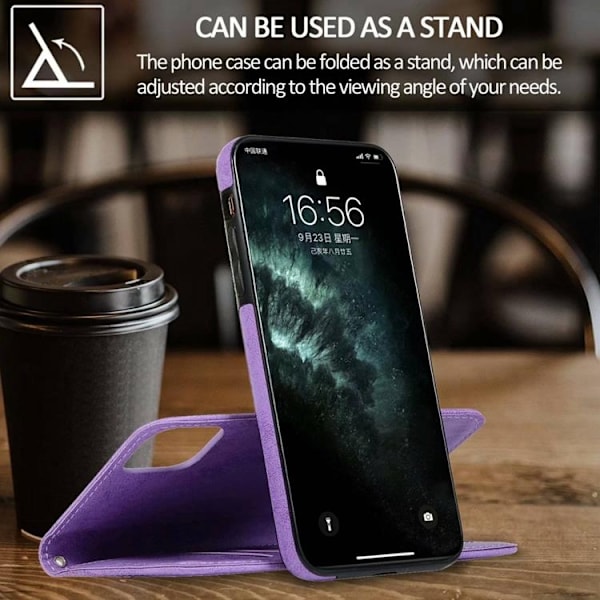 iPhone 14 Pro Max Plånboksfodral 2-in-1 Detachable - Lila