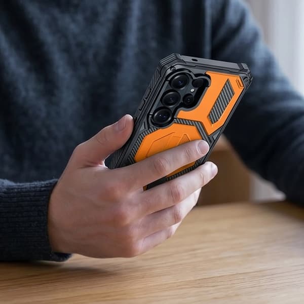 Tech-Protect Mobilskal För Galaxy S26 Ultra Magsafe Magblast 2-Set - Orange