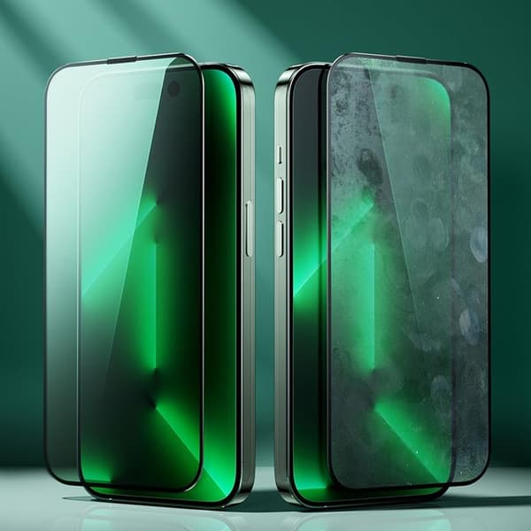 Joyroom iPhone 14 Plus Karkaistu lasi Knight Green Grön