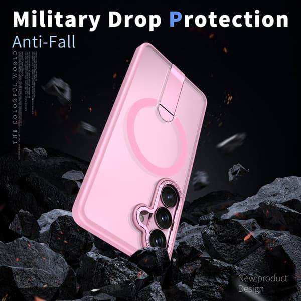 Mobilskal för Samsung Galaxy S26 Plus Magnetiskt Kickstand TPU - Rosa
