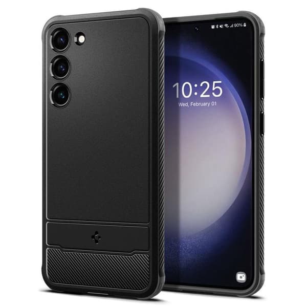 Spigen Galaxy S23 Skal Rugged Armor - Svart Svart